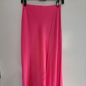 ALICE + OLIVIA Elegant Maeve Pink Silk Slip Skirt Size 0